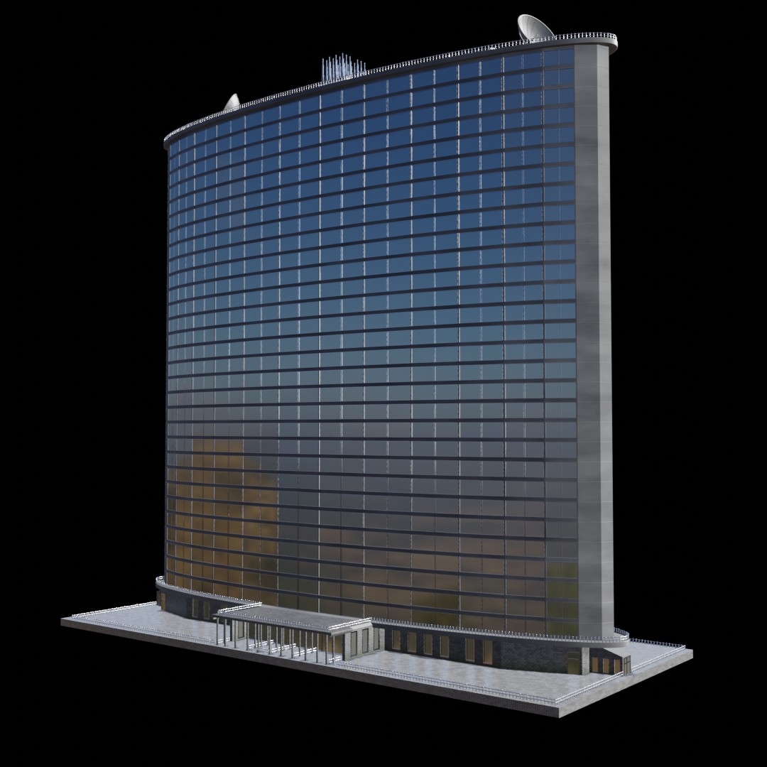 High-rise building (no textures needed) in EEVEE preview image 1